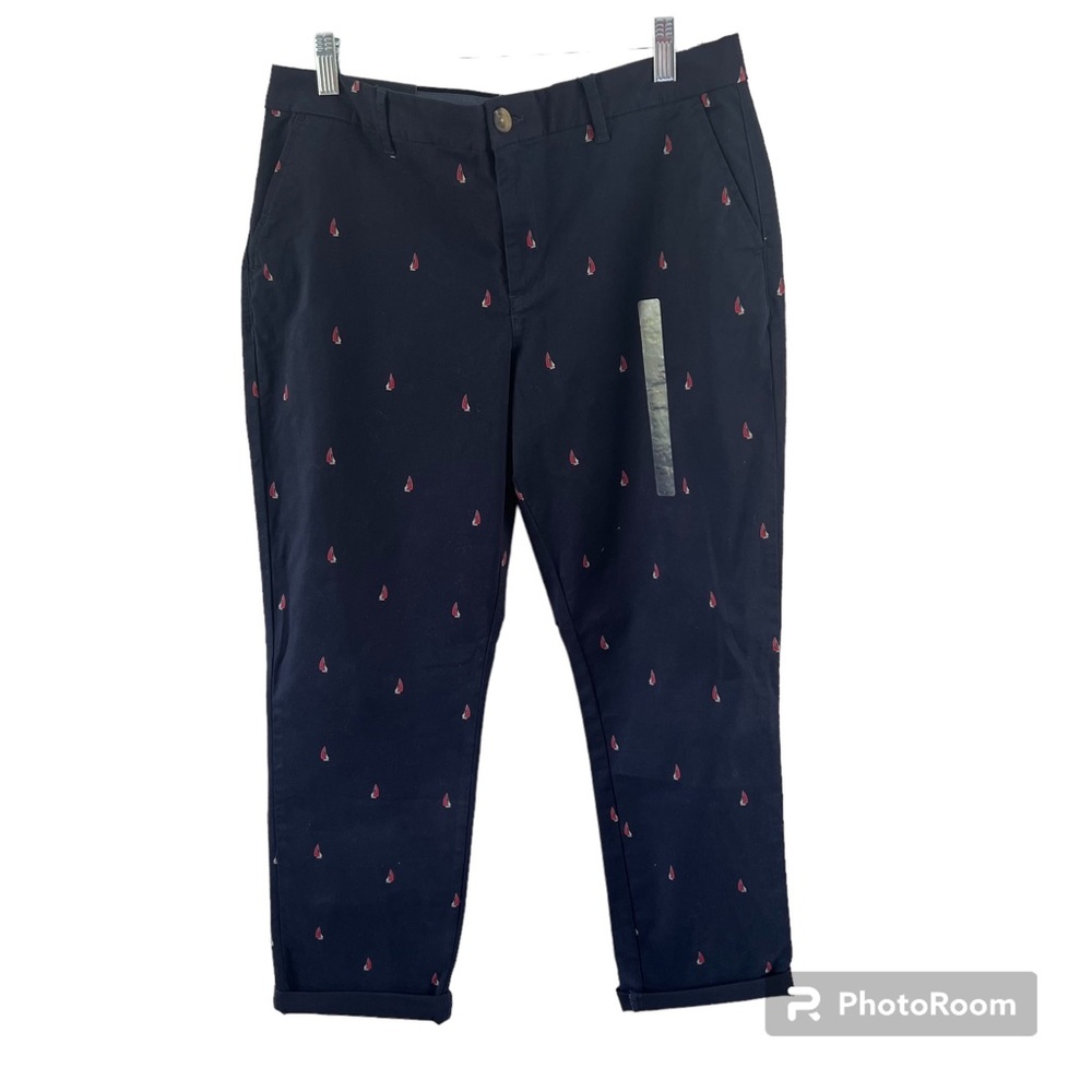 Navy Slim Fit Tommy Hilfiger Hampton Chino Pants Size 12